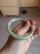 Load image into Gallery viewer, 58.5mm 100% natural certified green/yellow/gray round cut jadeite jade bangle BK14-3294
