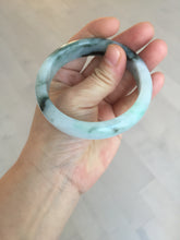 Load image into Gallery viewer, 57mm Certified Type A 100% Natural sunny green/dark green Jadeite Jade bangle AM94-2724
