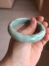 Load image into Gallery viewer, 56.4mm certified Type A 100% Natural sunny green/ white Jadeite Jade bangle BS33-4430
