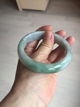 Load image into Gallery viewer, 60.2mm certified type A 100% Natural green/black/red chubby Jadeite Jade bangle B119-9123
