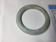 Load image into Gallery viewer, 55.5mm Certified 100% natural Type A light green yellow chubby round cut jadeite jade bangle BQ38-5780
