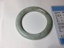 Load image into Gallery viewer, 55.5mm Certified 100% natural Type A light green yellow chubby round cut jadeite jade bangle BQ38-5780
