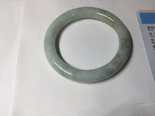 Load image into Gallery viewer, 55.5mm Certified 100% natural Type A light green yellow chubby round cut jadeite jade bangle BQ38-5780
