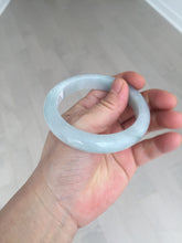 Load image into Gallery viewer, Shopify only 55.2mm Certified Type A 100% Natural light green Jadeite Jade bangle E91-9415
