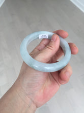 Load image into Gallery viewer, Shopify only 55.2mm Certified Type A 100% Natural light green Jadeite Jade bangle E91-9415
