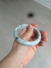 Load image into Gallery viewer, 58.5mm 100% natural type A certified light green/purple jadeite jade bangle Y140-0720
