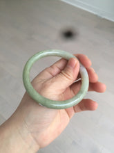 Load image into Gallery viewer, 58.5mm 100% natural certified green/yellow/gray round cut jadeite jade bangle BK14-3294
