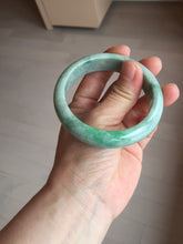 Load image into Gallery viewer, 56.4mm certified Type A 100% Natural sunny green/ white Jadeite Jade bangle BS33-4430
