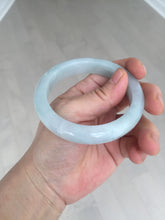 Load image into Gallery viewer, Shopify only 55.2mm Certified Type A 100% Natural light green Jadeite Jade bangle E91-9415
