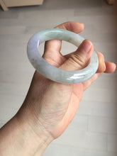Load image into Gallery viewer, 53.8mm certified 100% natural Type A icy water light green/pule/brown/gray(FU LU SHOU) jadeite jade bangle BP159-5038
