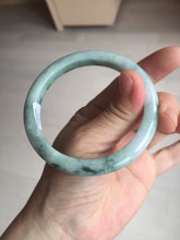 Load image into Gallery viewer, 58mm 100% natural type A certified dark green/purple jadeite jade bangle B120-3024
