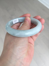 Load image into Gallery viewer, 56.5mm certified 100% natural type A white/light green jadeite jade bangle E85-9417
