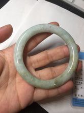 Load image into Gallery viewer, 55.5mm Certified 100% natural Type A light green yellow chubby round cut jadeite jade bangle BQ38-5780
