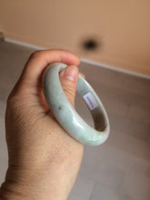 Load image into Gallery viewer, 58.1mm 100% natural type A certified light green/purple jadeite jade bangle Y139-0723
