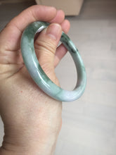 Load image into Gallery viewer, 58mm 100% natural type A certified dark green/purple jadeite jade bangle B120-3024
