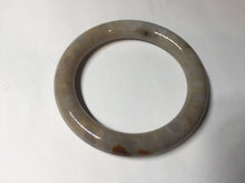 Load image into Gallery viewer, 54.5mm 100% natural beige yellow red round cut Coral Jade (珊瑚玉) bangle XY100
