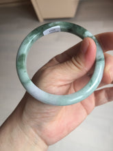 Load image into Gallery viewer, 58mm 100% natural type A certified dark green/purple jadeite jade bangle B120-3024
