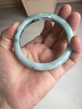 Load image into Gallery viewer, 58mm 100% natural type A certified dark green/purple jadeite jade bangle B120-3024
