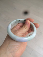 Load image into Gallery viewer, 58.1mm 100% natural type A certified light green/purple jadeite jade bangle Y139-0723
