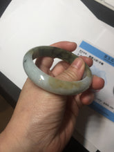 Load image into Gallery viewer, 55.5mm certificated Type A 100% Natural oily dark green/yellow/brown Jadeite Jade bangle D132-4069
