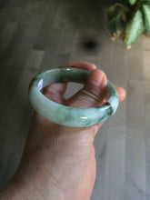 Load image into Gallery viewer, 54mm certified 100% natural Type A green/dark green/white/brown jungle camouflage color  jadeite jade bangle BG22-1726
