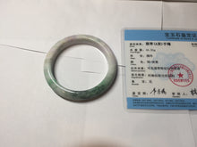 Load image into Gallery viewer, 63mm Certified Type A 100% Natural dark green/blue/gray/black Guatemala Jadeite jade bangle BL102-5767
