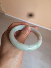 Load image into Gallery viewer, 54.6mm certified 100% natural Type A sunny green/white/brown jadeite jade bangle Y138-3314
