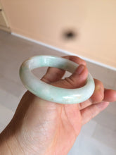 Load image into Gallery viewer, 54.6mm certified 100% natural Type A sunny green/white/brown jadeite jade bangle Y138-3314
