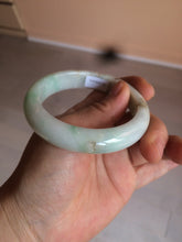 Load image into Gallery viewer, 54.6mm certified 100% natural Type A sunny green/white/brown jadeite jade bangle Y138-3314
