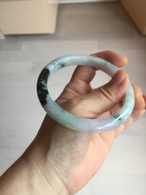 Load image into Gallery viewer, 60.2mm certified Type A 100% Natural icy watery light green sunny green purple Jadeite Jade bangle BQ67-5669
