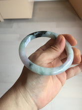 Load image into Gallery viewer, 60.2mm certified Type A 100% Natural icy watery light green sunny green purple Jadeite Jade bangle BQ67-5669
