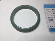 Load image into Gallery viewer, 62.7mm Certified Type A 100% Natural dark green/blue/gray/black Guatemala Jadeite jade bangle BL103-5762
