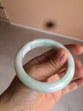 Load image into Gallery viewer, 54.6mm certified 100% natural Type A sunny green/white/brown jadeite jade bangle Y138-3314
