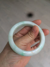 Load image into Gallery viewer, 54.6mm certified 100% natural Type A sunny green/white/brown jadeite jade bangle Y138-3314
