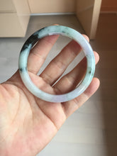 Load image into Gallery viewer, 60.2mm certified Type A 100% Natural icy watery light green sunny green purple Jadeite Jade bangle BQ67-5669
