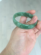 Load image into Gallery viewer, 52.8mm certified 100% natural Type A forest green dark green jadeite jade bangle BP15-8593
