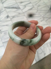 Load image into Gallery viewer, 54mm certified 100% natural Type A green/dark green/white/brown jungle camouflage color  jadeite jade bangle BG22-1726
