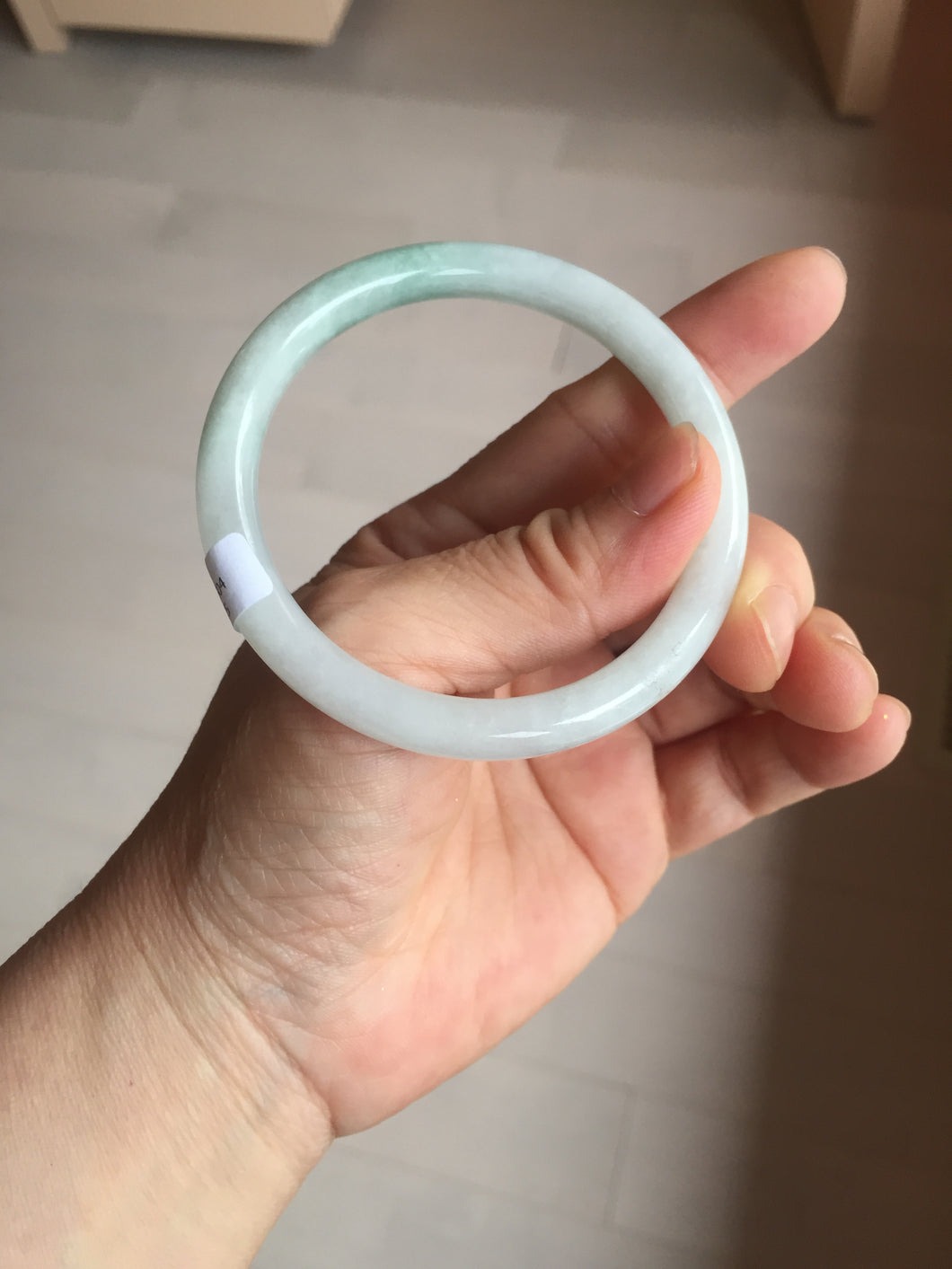 55mm certified 100% natural Type A light green round cut jadeite jade bangle BP164-2775