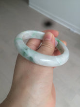 Load image into Gallery viewer, 53.5mm Certified Type A 100% Natural sunny green Jadeite Jade bangle AZ130-4125
