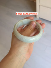 Load image into Gallery viewer, Sale! Type A 100% Natural light green/white chubby Jadeite Jade bangle with defects group GL37
