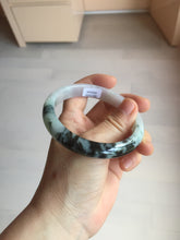 Load image into Gallery viewer, 60.2mm certified Type A 100% Natural icy watery light green sunny green purple Jadeite Jade bangle BQ66-5664
