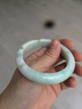 Load image into Gallery viewer, 54.6mm certified 100% natural Type A sunny green/white/brown jadeite jade bangle Y138-3314
