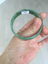 Load image into Gallery viewer, 52.8mm certified 100% natural Type A forest green dark green jadeite jade bangle BP15-8593
