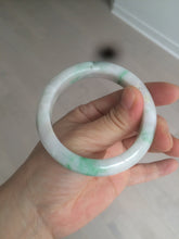 Load image into Gallery viewer, 53.5mm Certified Type A 100% Natural sunny green Jadeite Jade bangle AZ130-4125
