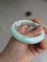 Load image into Gallery viewer, 54.6mm certified 100% natural Type A sunny green/white/brown jadeite jade bangle Y138-3314
