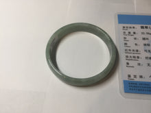 Load image into Gallery viewer, 53.8mm certified Type A 100% Natural green thin Jadeite Jade bangle D134-2835
