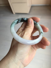 Load image into Gallery viewer, 60.2mm certified Type A 100% Natural icy watery light green sunny green purple Jadeite Jade bangle BQ66-5664
