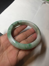 Load image into Gallery viewer, 58.7mm 100% natural certified sunny green/white(白底青) jadeite jade bangle BK82-5231
