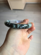 Load image into Gallery viewer, 60.2mm certified Type A 100% Natural icy watery light green sunny green purple Jadeite Jade bangle BQ66-5664
