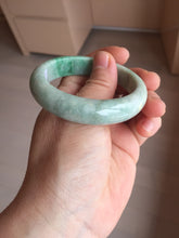 Load image into Gallery viewer, 51.5mm certified Type A 100% Natural sunny green purple oval Jadeite Jade bangle BS29-4436
